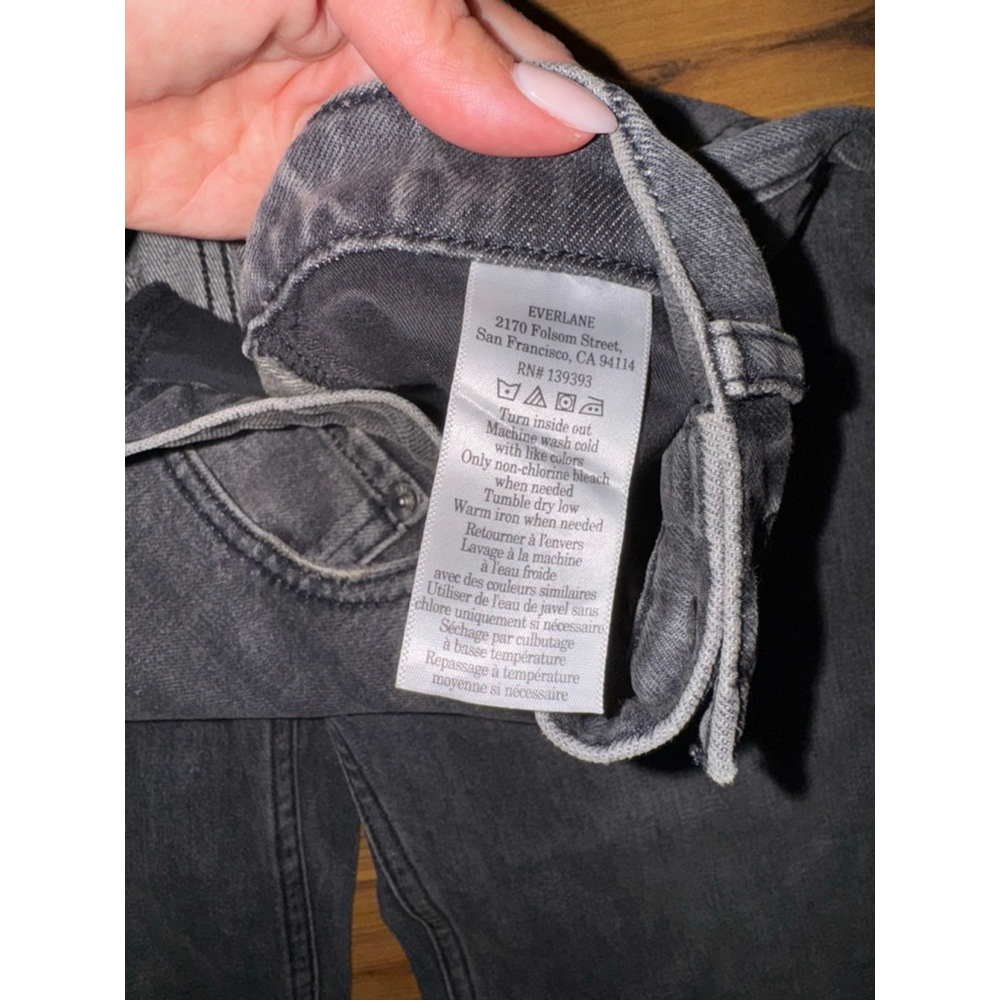 Everlane Cheeky Straight Jeans – Washed Black – Size 26 (BNWT) - Picture 4 of 9
